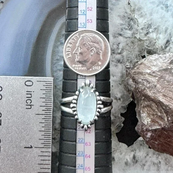 Carolyn Pollack Sterling Elongated Oval Moonstone Decorated Ring For Women